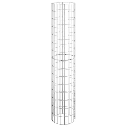 vidaXL Gabionen-Hochbeete 3 Stk. Rund Verzinkter Stahl Ø30x150 cm