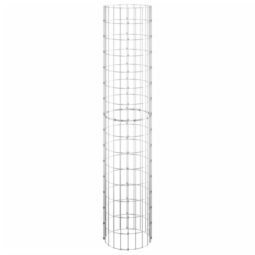 vidaXL Gabionen-Hochbeete 3 Stk. Rund Verzinkter Stahl Ø30x150 cm