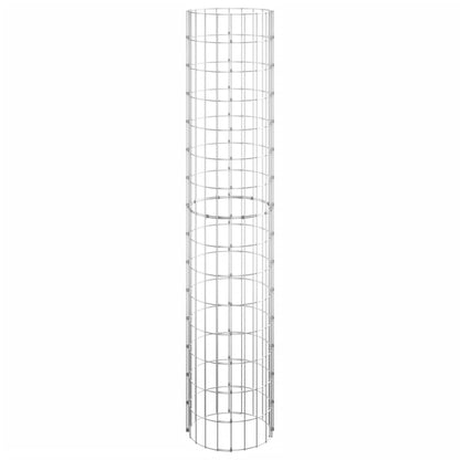 vidaXL Gabionen-Hochbeete 3 Stk. Rund Verzinkter Stahl Ø30x150 cm