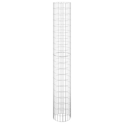 vidaXL Gabionen-Hochbeete 3 Stk. Rund Verzinkter Stahl Ø30x200 cm