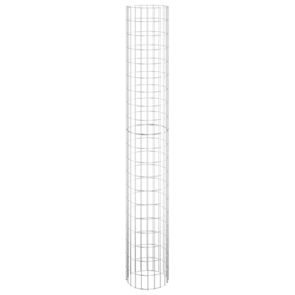 vidaXL Gabionen-Hochbeete 3 Stk. Rund Verzinkter Stahl Ø30x200 cm