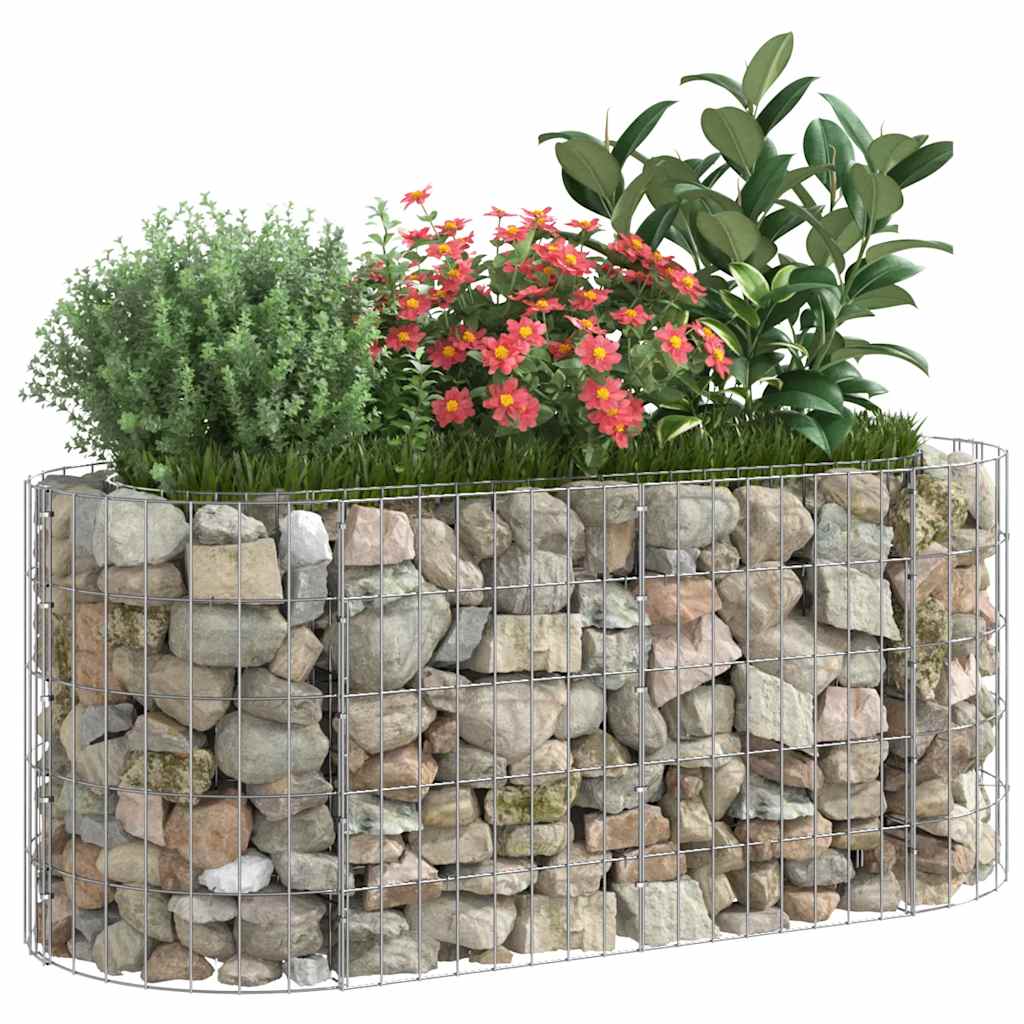 vidaXL Carré potager en gabions Acier galvanisé 120x50x50 cm