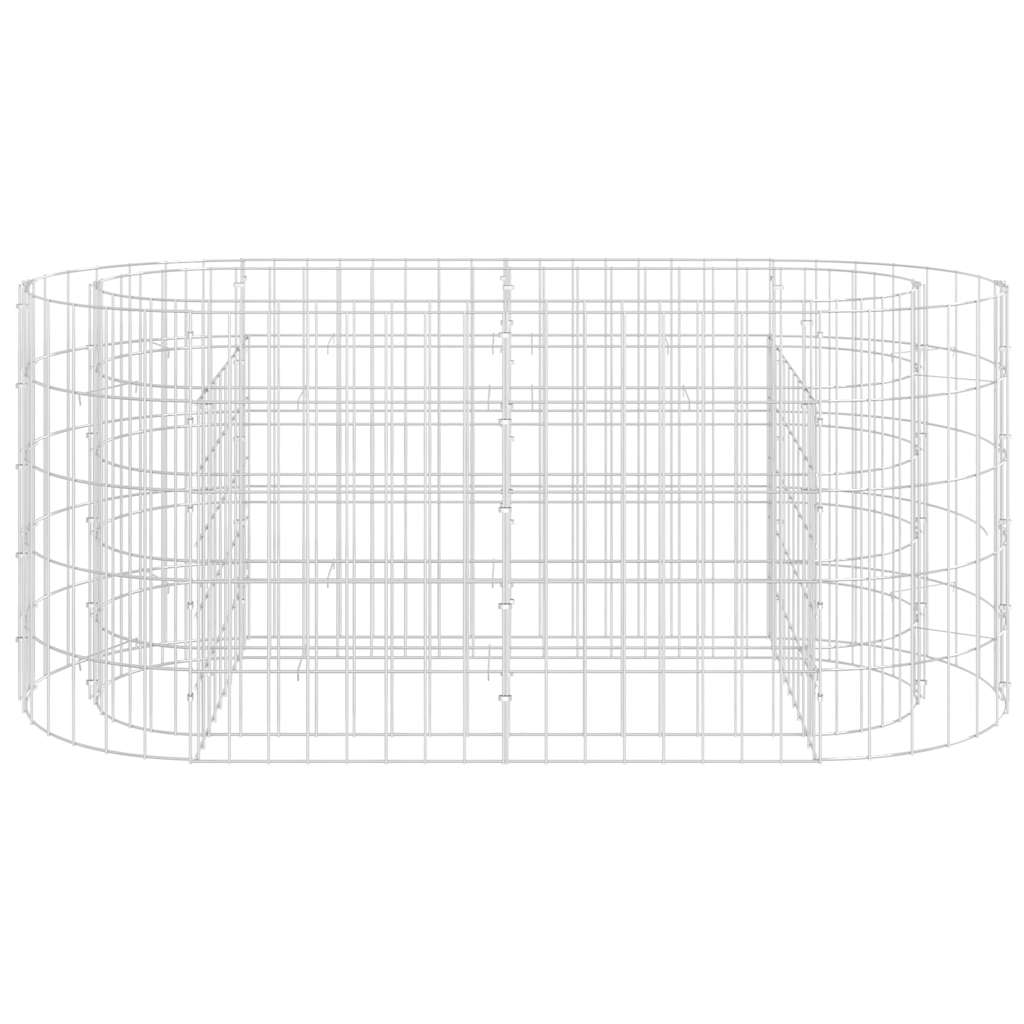 vidaXL Carré potager en gabions Acier galvanisé 120x50x50 cm