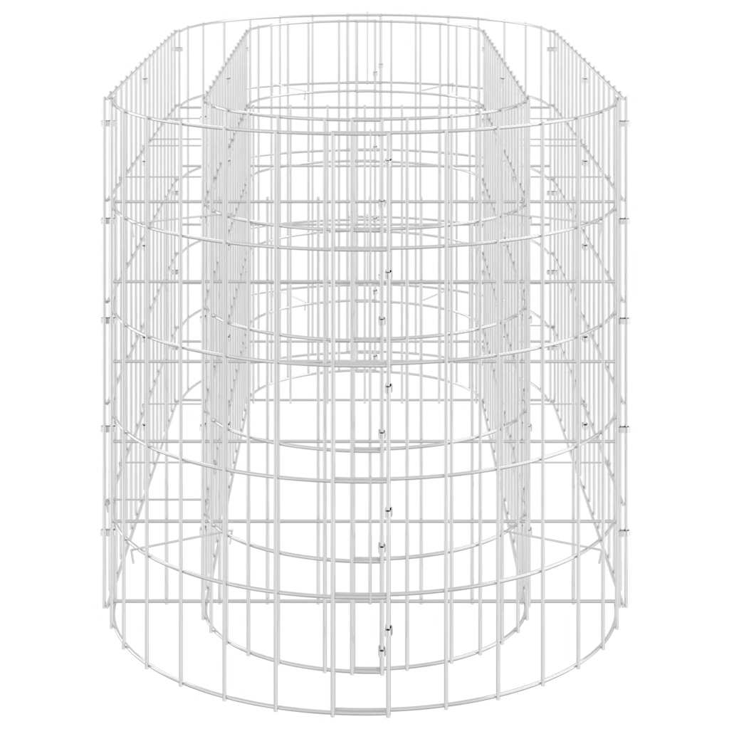 vidaXL Carré potager en gabions Acier galvanisé 120x50x50 cm