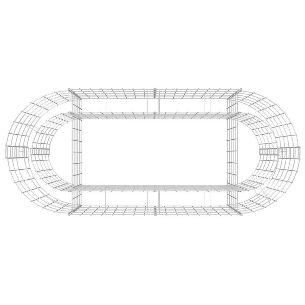 vidaXL Carré potager en gabions Acier galvanisé 120x50x50 cm