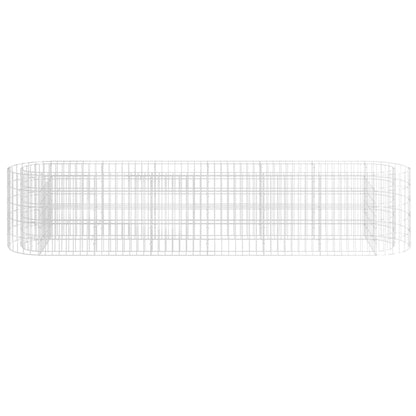 vidaXL Carré potager en gabion en fer galvanisé 260x50x50 cm