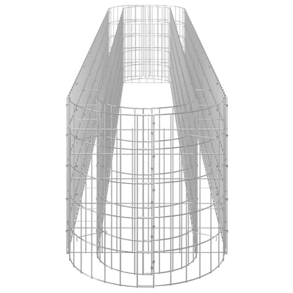 vidaXL Jardinera de gaviones de hierro galvanizado 330x50x50 cm
