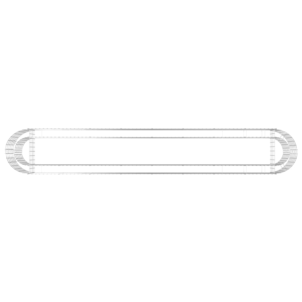 vidaXL Jardinera de gaviones de hierro galvanizado 330x50x50 cm