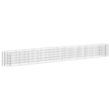 vidaXL Carré potager en gabions Acier galvanisé 470x50x50 cm