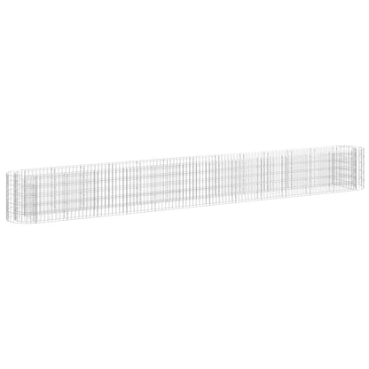 vidaXL Carré potager en gabions Acier galvanisé 470x50x50 cm