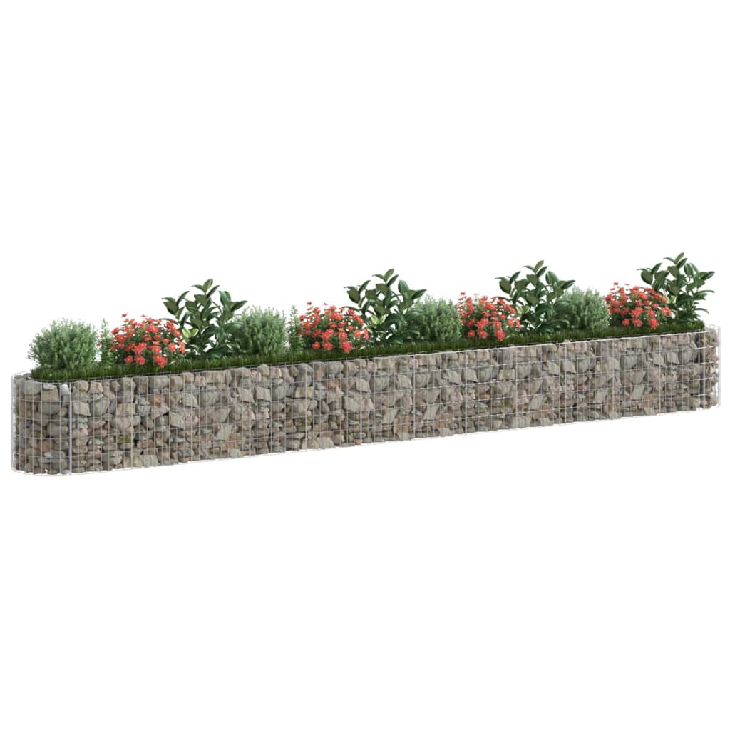 vidaXL Carré potager en gabions Acier galvanisé 470x50x50 cm
