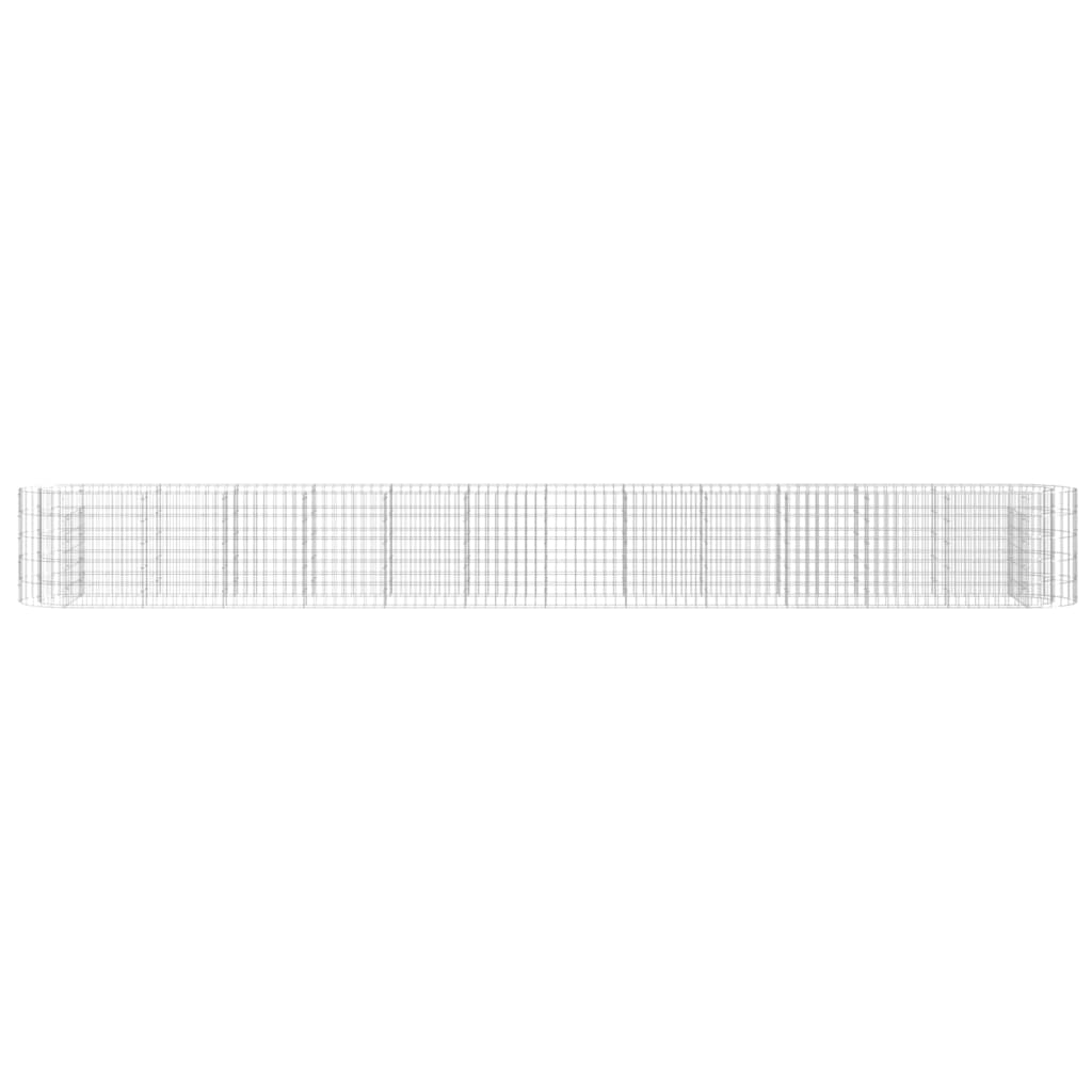vidaXL Carré potager en gabions Acier galvanisé 470x50x50 cm