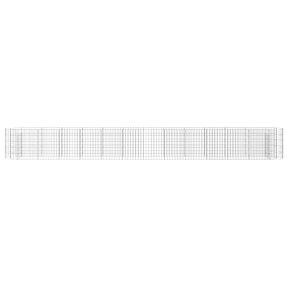 vidaXL Carré potager en gabions Acier galvanisé 470x50x50 cm