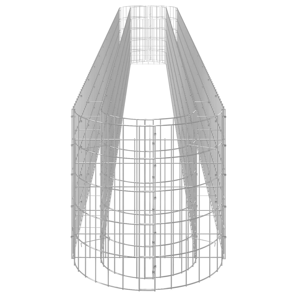 vidaXL Carré potager en gabions Acier galvanisé 470x50x50 cm