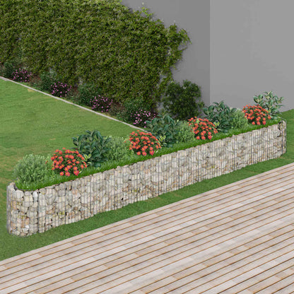 vidaXL Carré potager en gabions Acier galvanisé 470x50x50 cm