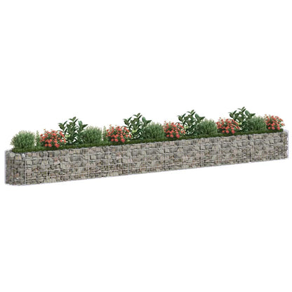 vidaXL Carré potager en gabion Fer galvanisé 540x50x50 cm