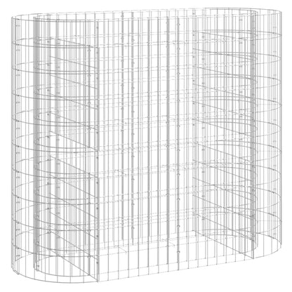 vidaXL Gabionen-Hochbeet Verzinktes Eisen 120x50x100 cm