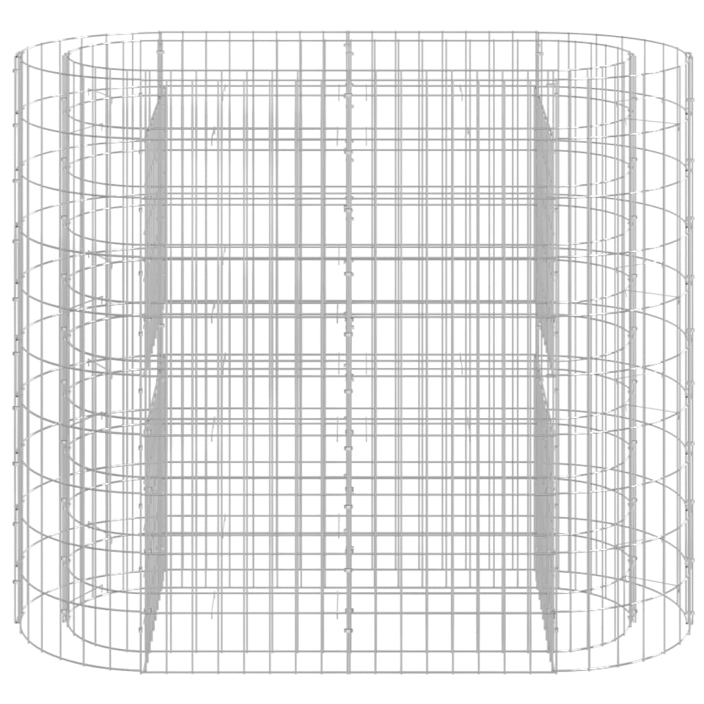 vidaXL Gabionen-Hochbeet Verzinktes Eisen 120x50x100 cm