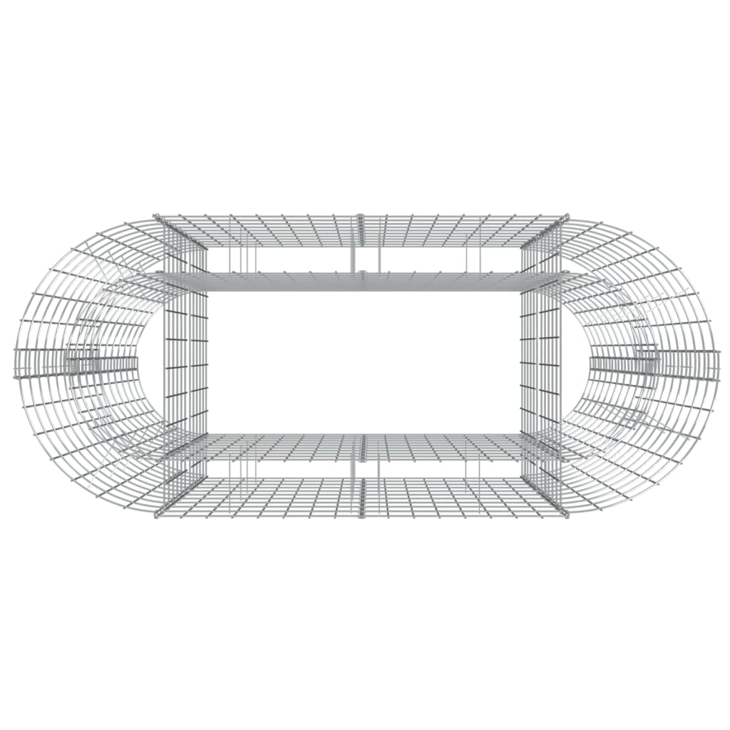 vidaXL Gabionen-Hochbeet Verzinktes Eisen 120x50x100 cm