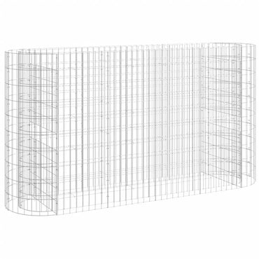vidaXL Carré potager en gabion Fer galvanisé 190x50x100 cm