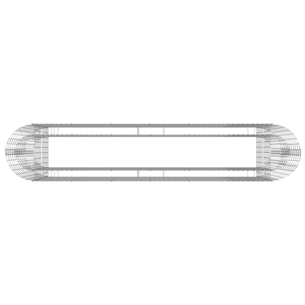 vidaXL Gabionen-Hochbeet Verzinktes Eisen 260x50x100 cm