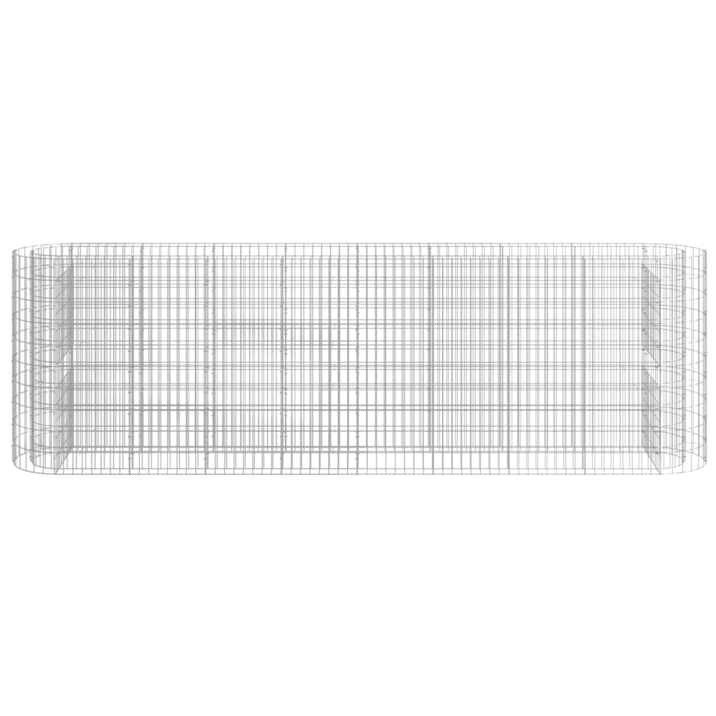 vidaXL Carré potager en gabion Fer galvanisé 330x50x100 cm