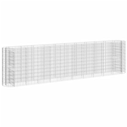 vidaXL Carré potager en gabion Fer galvanisé 400x50x100 cm