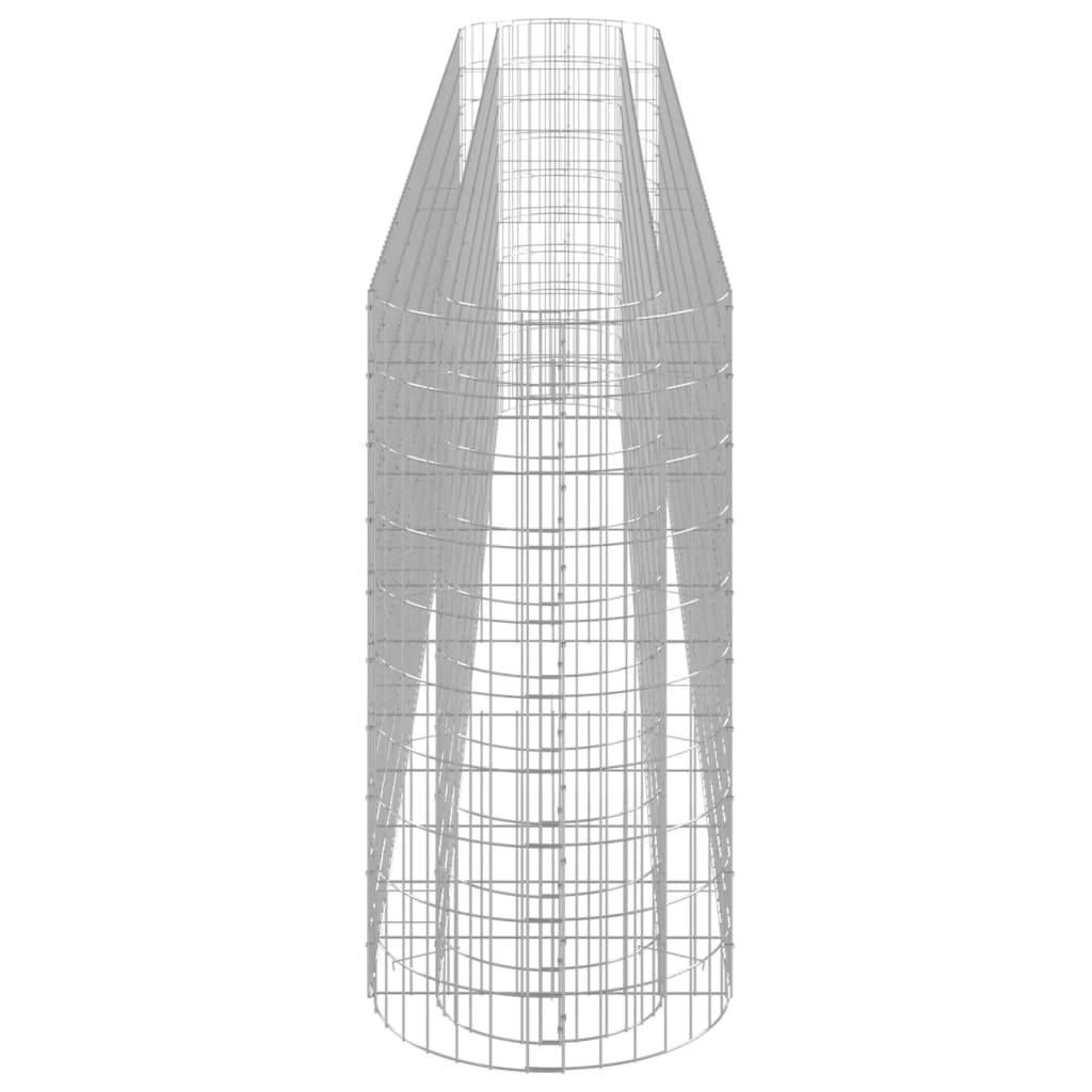 vidaXL Carré potager en gabion Fer galvanisé 400x50x100 cm