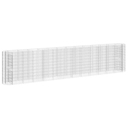 vidaXL Carré potager en gabion Fer galvanisé 470x50x100 cm