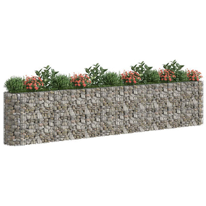 vidaXL Carré potager en gabion Fer galvanisé 470x50x100 cm