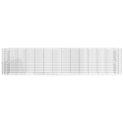 vidaXL Carré potager en gabion Fer galvanisé 470x50x100 cm