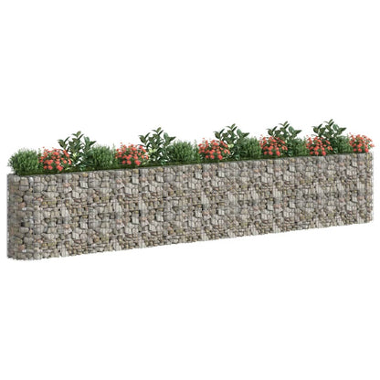 vidaXL Carré potager en gabions en fer galvanisé 540x50x100 cm