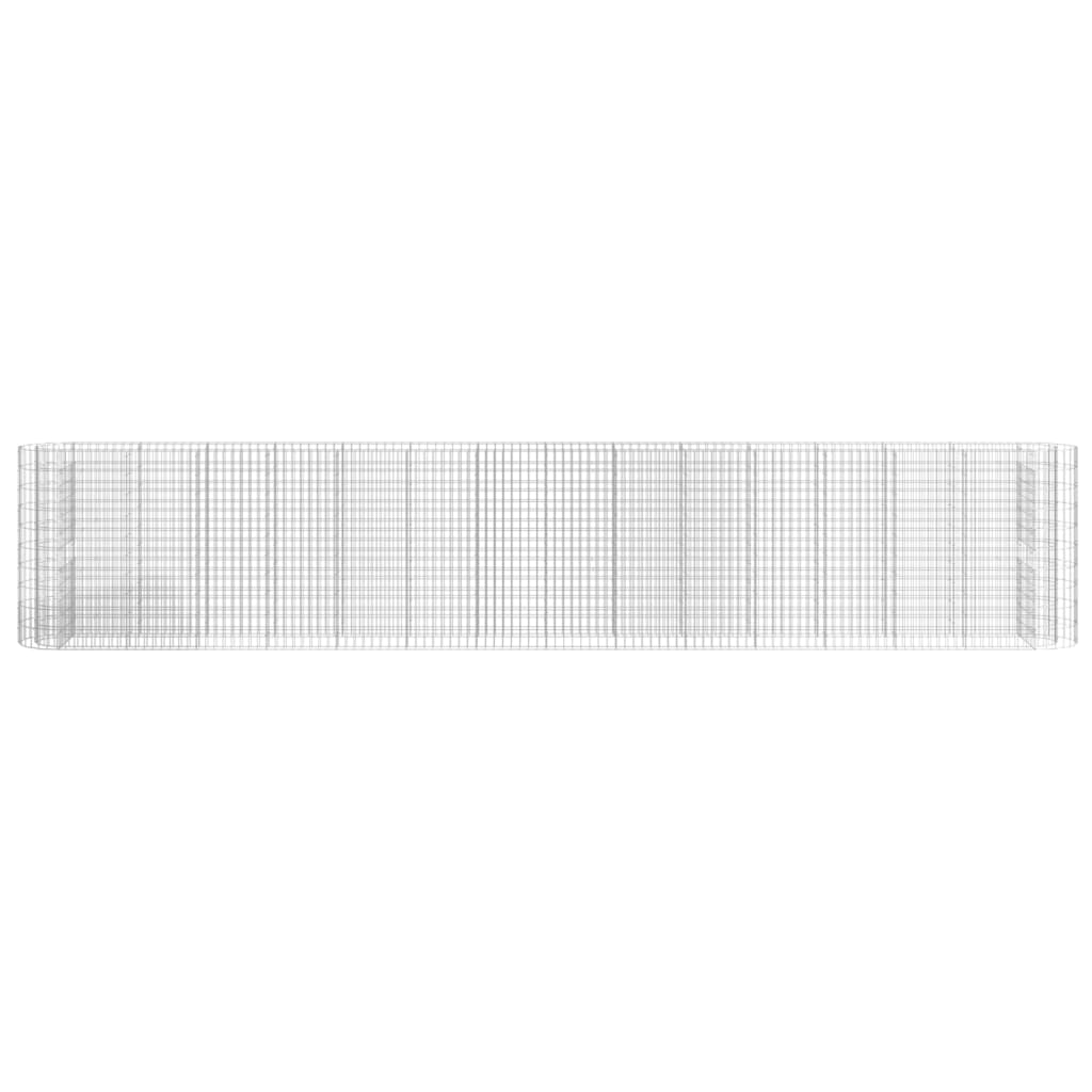 vidaXL Carré potager en gabions en fer galvanisé 540x50x100 cm