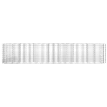 vidaXL Carré potager en gabions en fer galvanisé 540x50x100 cm
