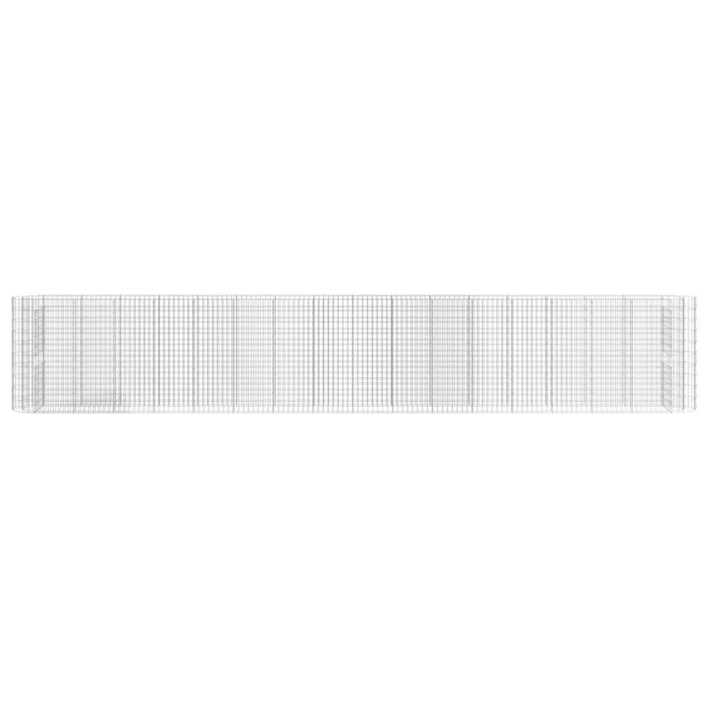 vidaXL Carré potager en gabion Fer galvanisé 610x50x100 cm