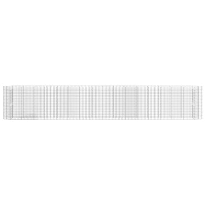 vidaXL Carré potager en gabion Fer galvanisé 610x50x100 cm