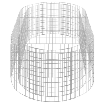 vidaXL Carré potager gabion en fer galvanisé 200x100x50 cm