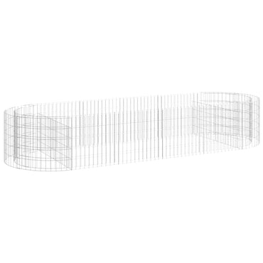 vidaXL Carré potager en gabion en fer galvanisé 300x100x50 cm