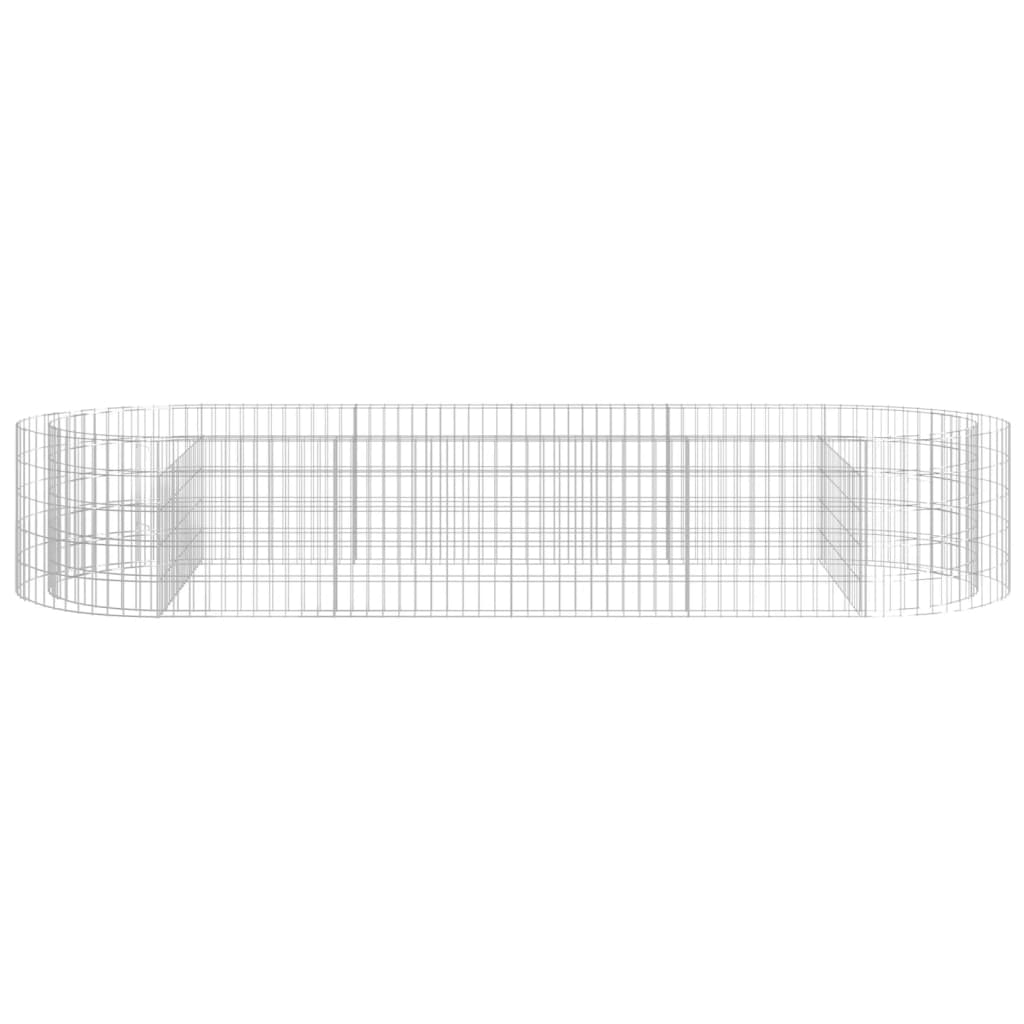 vidaXL Carré potager en gabion en fer galvanisé 300x100x50 cm