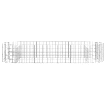 vidaXL Carré potager en gabion en fer galvanisé 300x100x50 cm