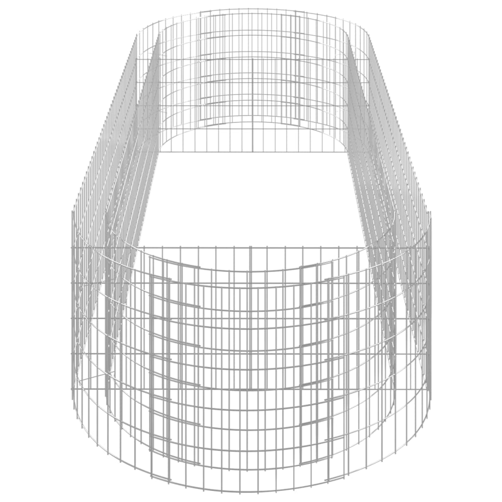 vidaXL Carré potager en gabion en fer galvanisé 300x100x50 cm