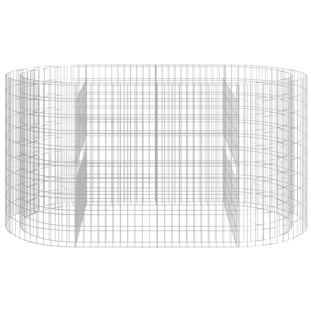 vidaXL Jardinnière surélevée Gabion Acier galvanisé 200x100x100 cm