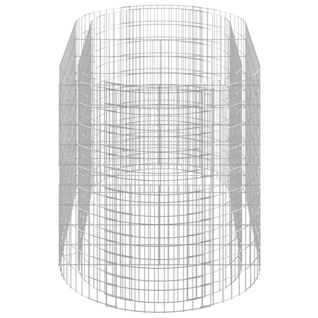 vidaXL Jardinnière surélevée Gabion Acier galvanisé 200x100x100 cm
