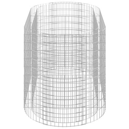 vidaXL Jardinnière surélevée Gabion Acier galvanisé 200x100x100 cm