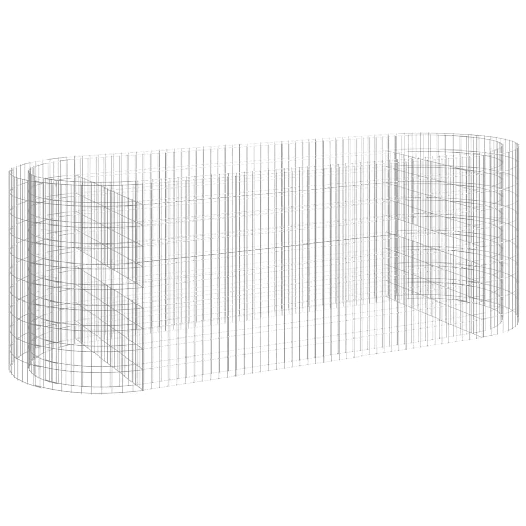 vidaXL Carré potager en gabions Acier galvanisé 300x100x100 cm