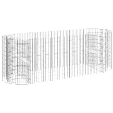 vidaXL Carré potager en gabions Acier galvanisé 300x100x100 cm