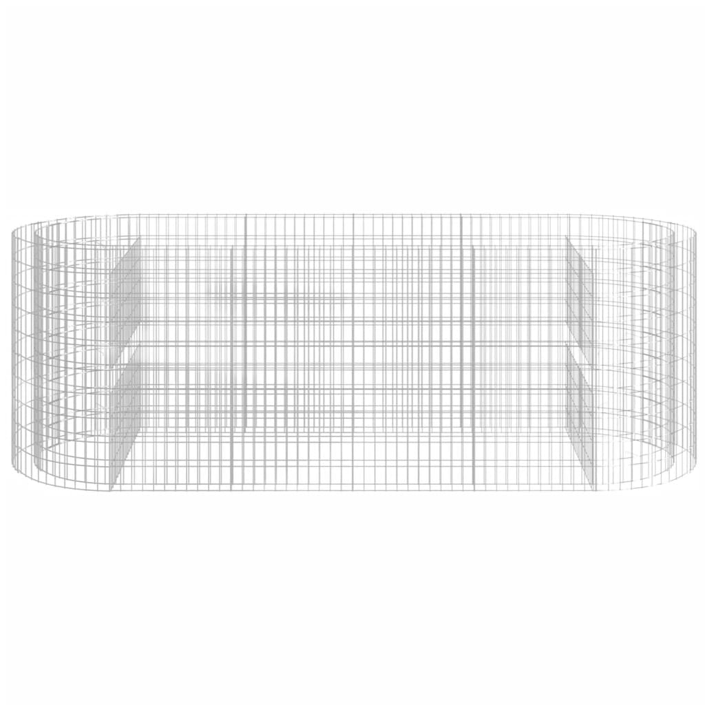 vidaXL Carré potager en gabions Acier galvanisé 300x100x100 cm