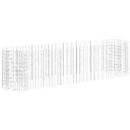 vidaXL Carré potager en gabions en fer galvanisé 400x100x100 cm