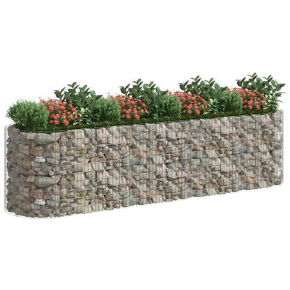 vidaXL Carré potager en gabions en fer galvanisé 400x100x100 cm
