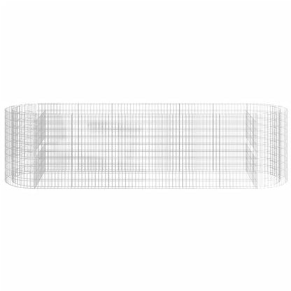 vidaXL Carré potager en gabions en fer galvanisé 400x100x100 cm